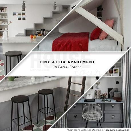 Tiny attic apartment in Paris Tiny attic apartment in Paris by Marianne Evennou