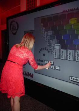 National Blog Awards 2014 Cassiefairy using Luma graffiti wall My amazing night at the National Blog Awards