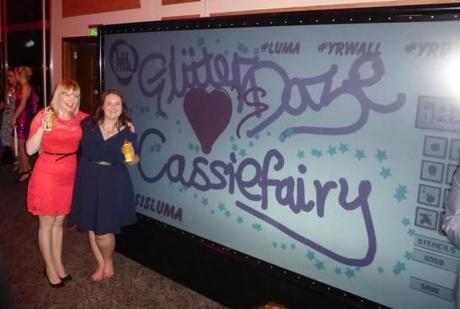 National Blog Awards 2014 Luma graffiti wall by Cassiefairy & Glitter Daze My amazing night at the National Blog Awards