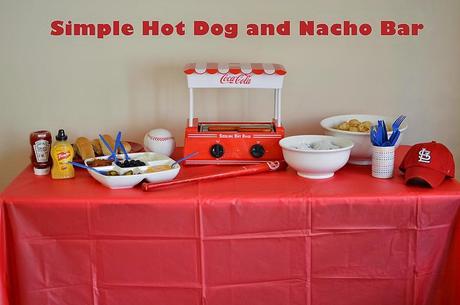 Simple Hot Dog and Nacho Bar