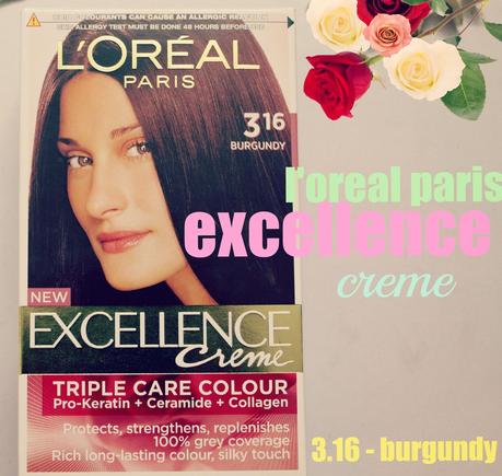 L'Oreal Paris Excellence Creme | 3.16 - Burgundy | Before & After
