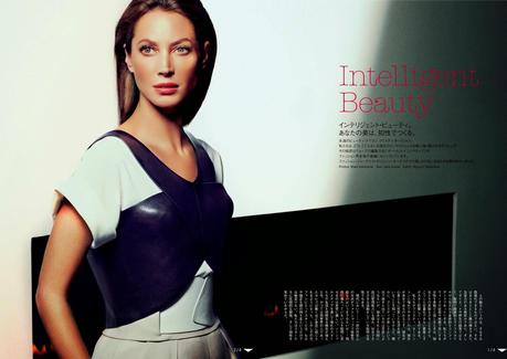 Christy Turlington by Mark Abrahams for Vogue Magazine, Japan, June 2014