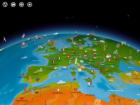 Barefoot World Atlas app for iPad