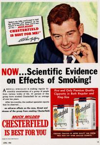tobacco ad pseudoscience