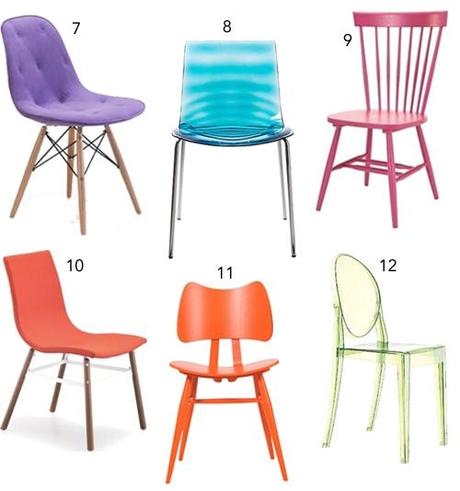 Get the Look: 30 Colorful Dining Chairs colorful-dining-chairs-2
