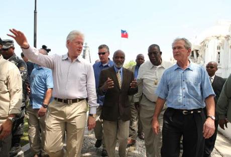 Fraud & corruption ate most of $1.4 billion U.S. taxpayers spent on rebuilding Haiti after earthquake Clinton & Bush to Haiti March 22, 2010