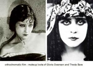 orthochromatic-film---makeup-looks-of-Gloria-Swanson-and-Theda-Bara orthochromatic-film---makeup-looks-of-Gloria-Swanson-and-Theda-Bara