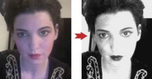 1920s Makeup – The Silent Film Vamp Look – a myth exposed 1920s-makeup---color--to-black-and-white-film---Louise-brooks2
