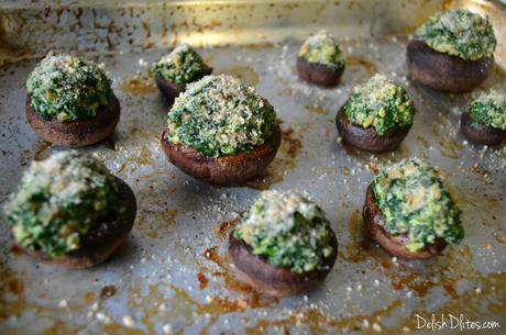 Spinach and Sausage Stuffed Mushrooms DSC_0139