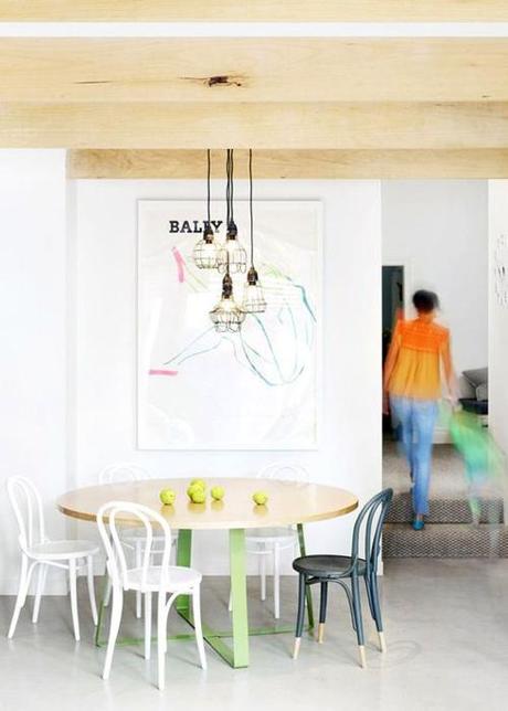 Montage: Same Chair, Different Colors painted-thonet-chairs-est-magazine
