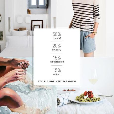 Style guide: 50% coastal 50% coastal, 20% country, 15% sophisticated and 15% casual style guide | My Paradissi