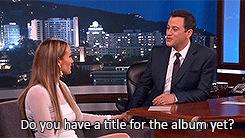 JLO And Jimmy Kimmel Discuss Album Titles