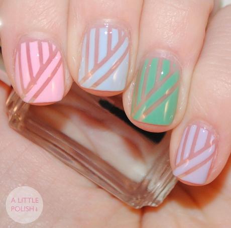 Pastel Rainbow Nails