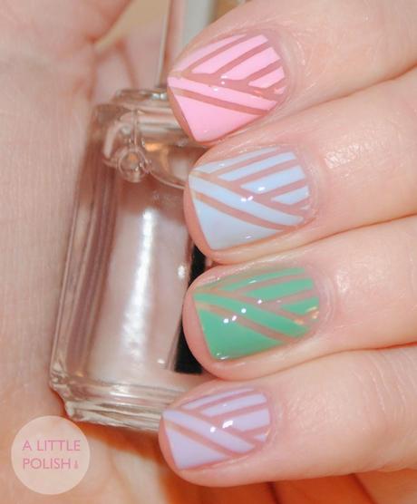 Pastel Rainbow Nails