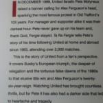 Manchester United vs Sunderland ‘Who are You?’: (1) the Ta Ra Fergie man Back cover blurb