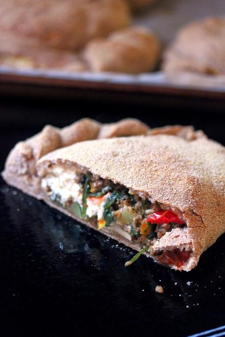 Veggie Calzones with Tofu Ricotta Veggie Calzones with Tofu Ricotta