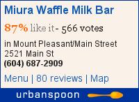 Miura Waffle Milk Bar on Urbanspoon