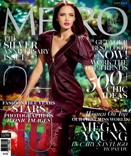 Marian Rivera,Toni Gonzaga,Megan Young,Kim Chiu,Liza Soberano for Metro Magazines, May 2014