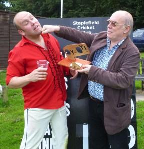 An average day with Red Bastard, rants & a girl with crisp packets on her breasts In 2011 I presented Bob with his Malcolm Hardee Award