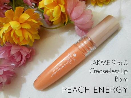 Lakme 9 to 5 Crease-Less Lip Balm : Peach Energy