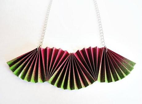 paper jewelry-necklace paper jewelry-necklace