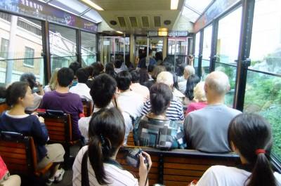 My Top 25 Alternative Types of Transport Around the World On board the peak tram in Hong Kong.