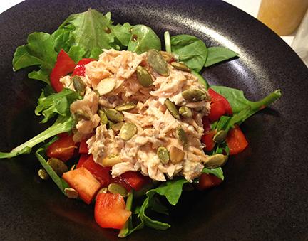 Asian Grilled Salmon Salad salad