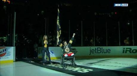 Hollywood producer Nathan Folks says Boston Bombing’s a false flag Jeff Bauman at Bruins game May 4 2013