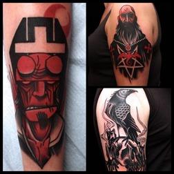 Hellboy tattoos