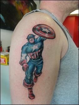 Captain America tattoo