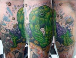 Hulk smash tattoo