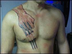 Wolverine claw tattoo