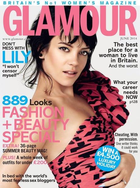 Lily Allen by Damon Heath for Glamour Magazine, UK, June 2014