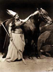 Giacinto Palmieri – on Wagner & comic Jerry Sadowitz taking a holiday together Amalie Materna, the first Bayreuth Brünnhilde, with Cocotte, the horse donated by King Ludwig to play her horse Grane