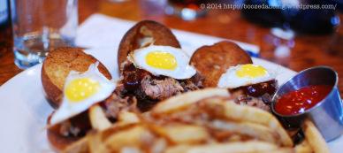 Pulled Pork Sliders with Quail Eggs A Whisky Retreat with @WhiskyRaj of Purple Valley Imports…