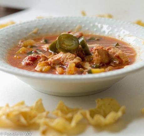 Slow Cooker Chicken Nacho Soup