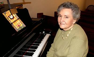 Methodist Church Organist: has been playing every Sunday for 73 years
