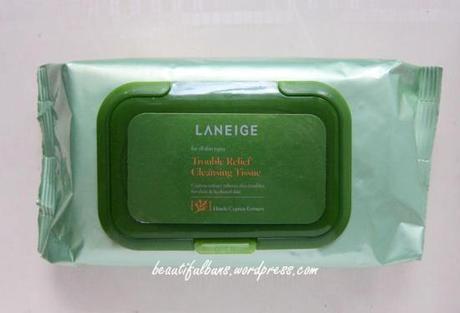 Review: Laneige Trouble Relief Cleansing Tissue Laneige Trouble Relief Cleansing Tissue