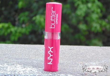 NYX Cosmetics Butter Lipstick in Sweet Tart - On my lips,Review,Swatches