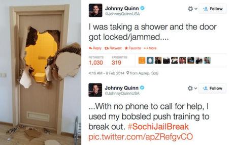 Trapped U.S. Bobsledder Smashes His Way Out of Locked Sochi Bathroom