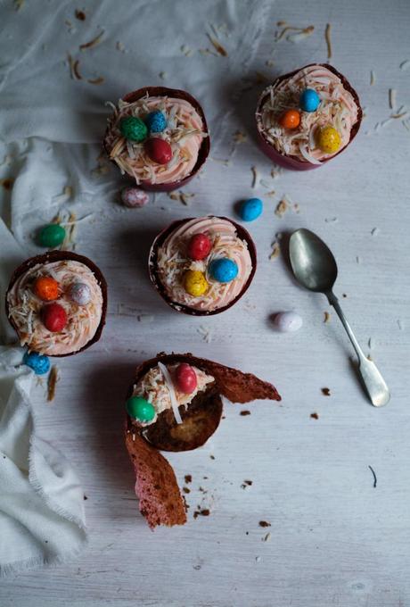 Easter Egg Surprise Cupcakes
