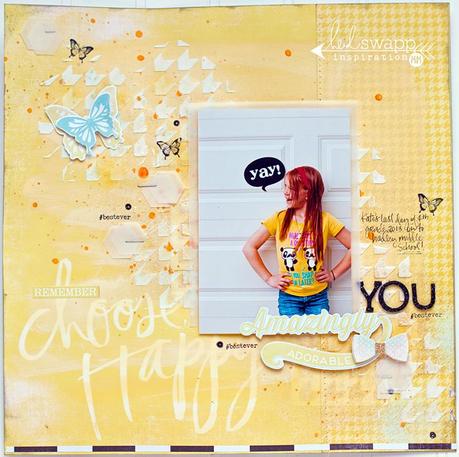 inspired by...Heidi Swapp...a little mixed media layout
