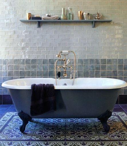 Tuscan Inspired Bathroom Design Mediterranean Bathroom Claw foot Tub