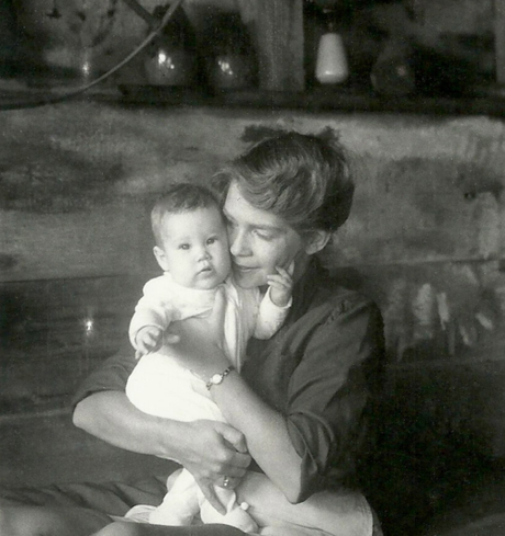 The author and her mother in 1961.