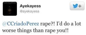 ayek i'll do worse than rape