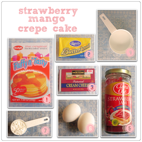 Strawberry Mango Crepe Cake
