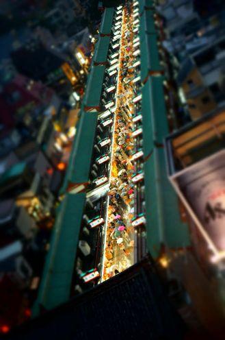 At least I didn't have to worry about offending anyone with this tilt-shifted shot of the street leading to Sensoji, Asakusa