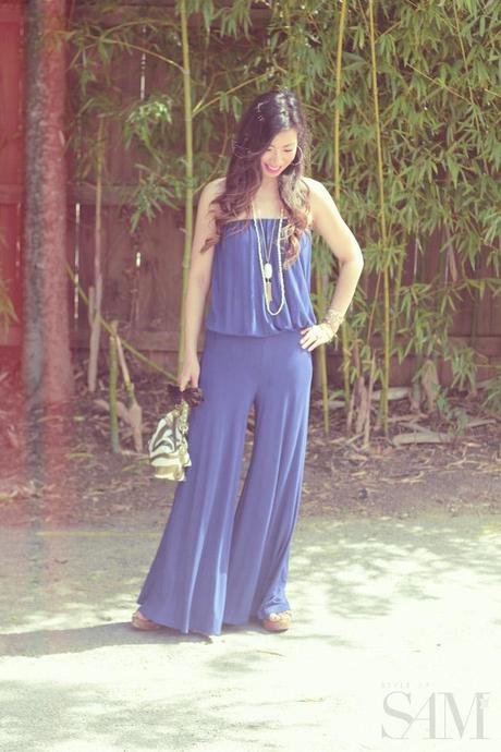 style of sam, young fabulous and broke sydney strapless jumpsuit, summer jumpsuit