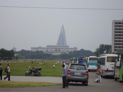9th September 2013: National Day Parade in Pyongyang, North Korea Life as it happens in downtown Pyongyang.