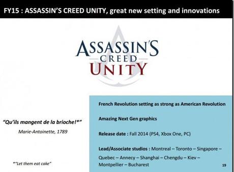 Assassin’s Creed Unity one of two Assassin’s Creed games out this fall